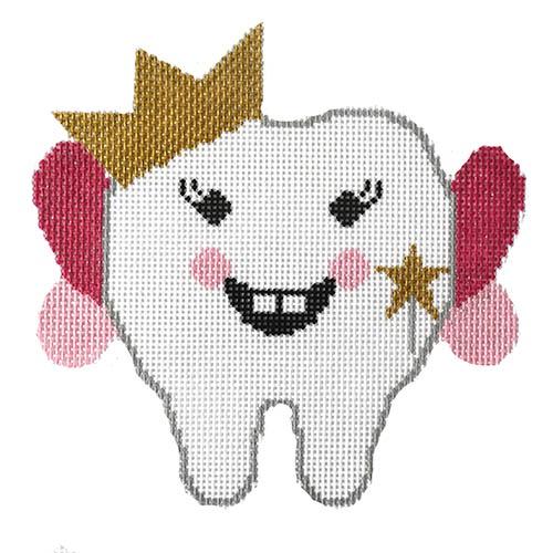Tooth Fairy Pillow Painted Canvas Kimberly Ann Needlepoint  - 1