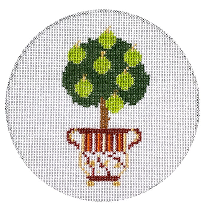 Topiary Autumn with SG Painted Canvas Patricia Sone  - 1