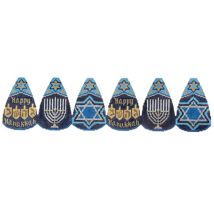 Topper Hanukkah Painted Canvas CBK Needlepoint Collections  - 1