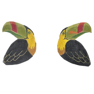 Toucan Double Sided Clip On Painted Canvas Labors of Love Needlepoint 
