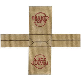 Trader Joes 3D Bag Painted Canvas Rachel Barri Designs 
