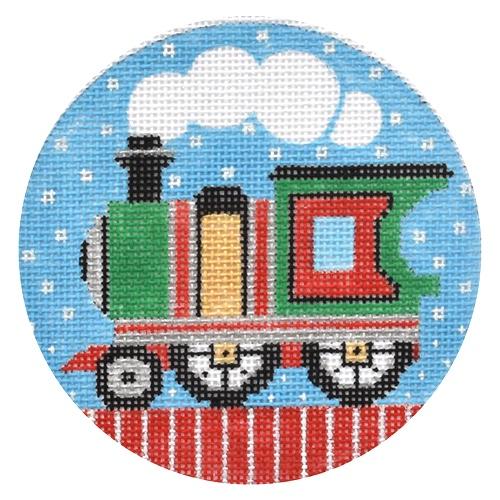Train Engine Painted Canvas Vallerie Needlepoint Gallery 