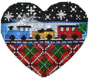 Train Heart Painted Canvas Associated Talents 
