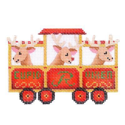 Train Series - Reindeer Car Painted Canvas Burnett & Bradley 