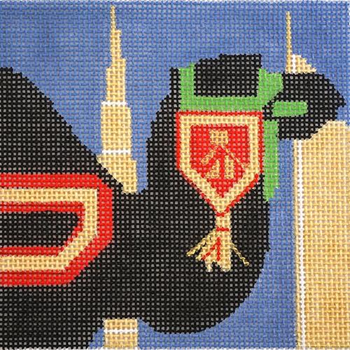 Travel Coaster   Dubai Painted Canvas Melissa Prince Designs  - 1