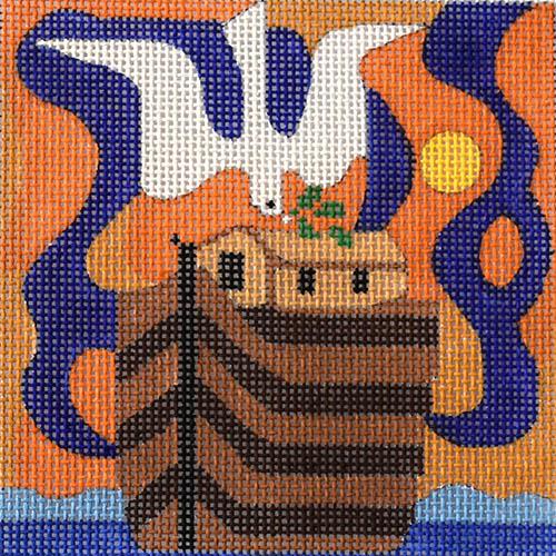 Travel Coaster   Israel Painted Canvas Melissa Prince Designs  - 1