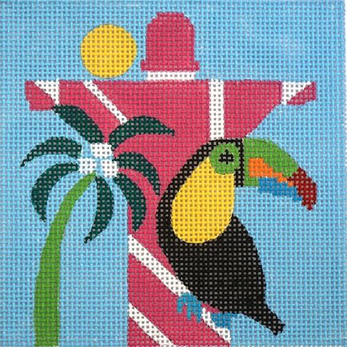 Travel Coaster   Rio Painted Canvas Melissa Prince Designs  - 1