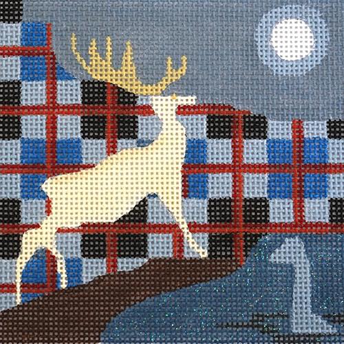 Travel Coaster   Scotland Painted Canvas Melissa Prince Designs  - 1