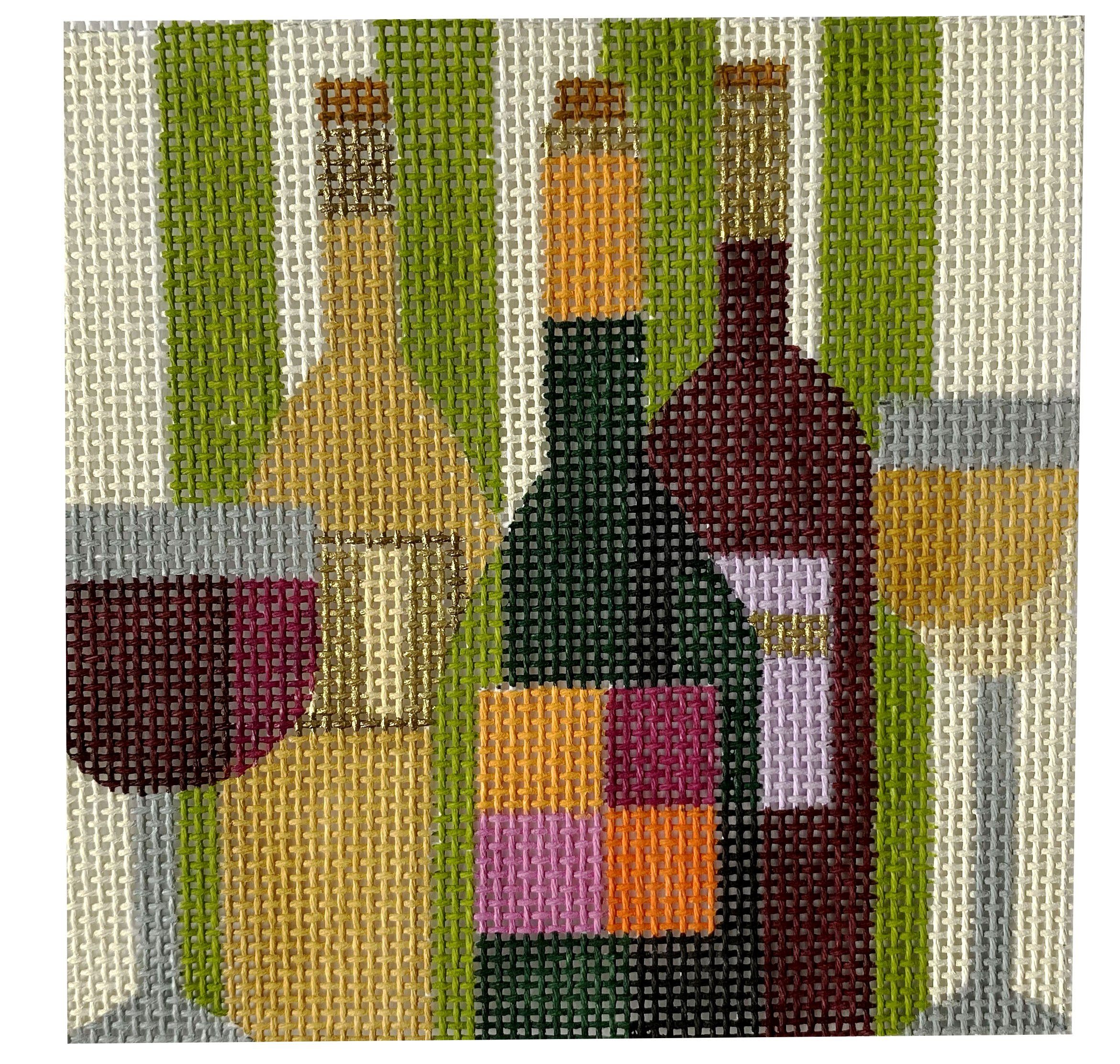 Travel Coaster   Wine Country Painted Canvas Melissa Prince Designs  - 1