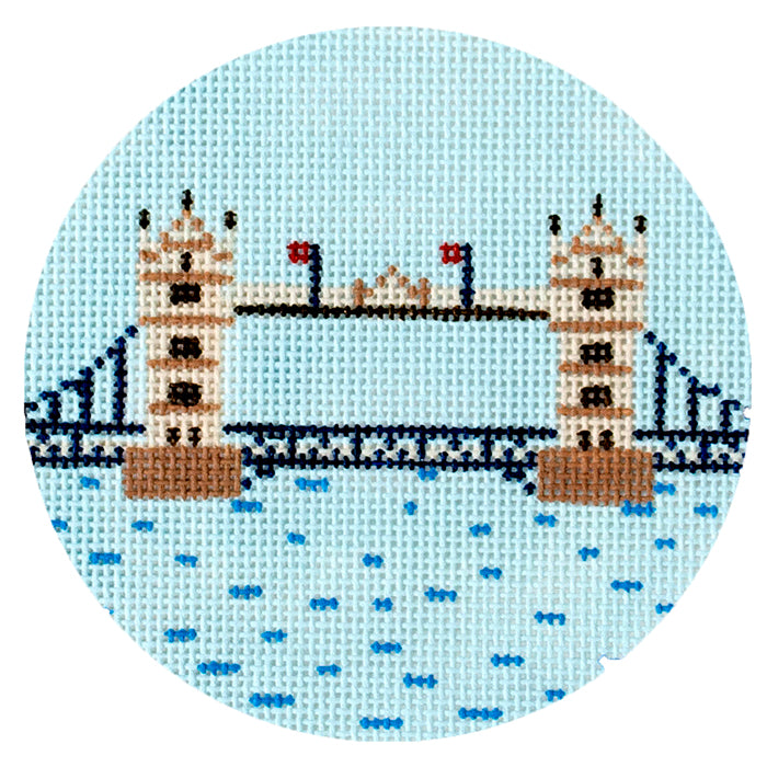Travel Round: London Bridge Painted Canvas Painted Pony Designs  - 1