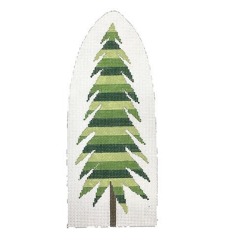 Tree Broad Stripes Painted Canvas Pippin  - 1