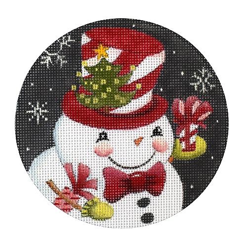 Tree Snowman Painted Canvas Love You More  - 1