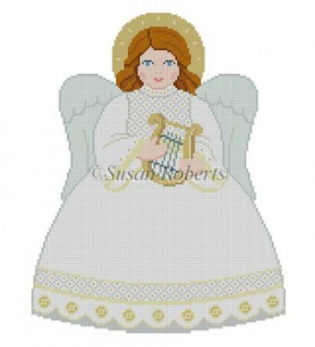 Tree Topper Angel Painted Canvas Susan Roberts Needlepoint Designs, Inc. 
