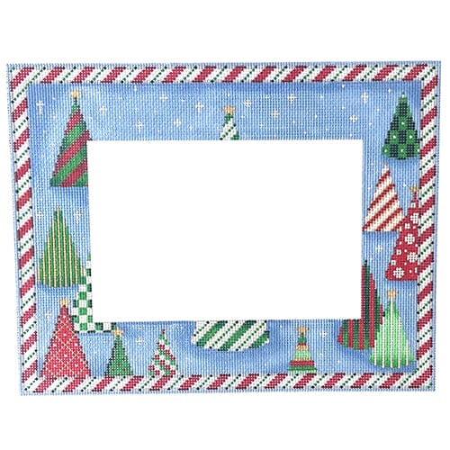 Trees and Candy Canes Frame Painted Canvas Associated Talents 