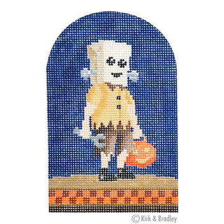 Trick or Treater   Frankenstein Painted Canvas Kirk & Bradley 
