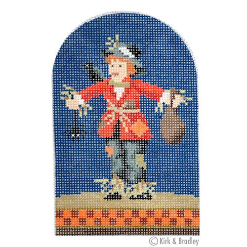 Trick or Treater   Scarecrow Painted Canvas Kirk & Bradley 
