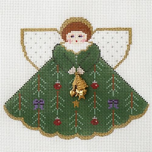 Trim the Tree Angel Painted Canvas Painted Pony Designs  - 1