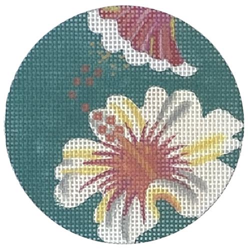 Tropical White Flowers Painted Canvas Colors of Praise 