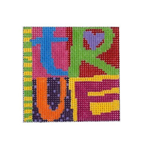 True Patch Painted Canvas Birds of a Feather  - 1