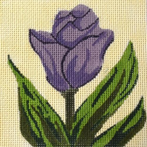Tulip Coaster Painted Canvas J. Child Designs  - 1