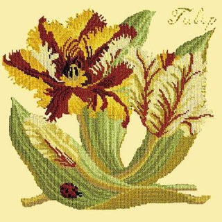 Tulip Needlepoint Kit Kits Elizabeth Bradley Design Butter Yellow 
