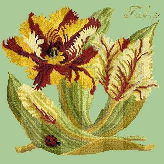Tulip Needlepoint Kit Kits Elizabeth Bradley Design Pale Green 
