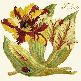 Tulip Needlepoint Kit Kits Elizabeth Bradley Design Winter White 
