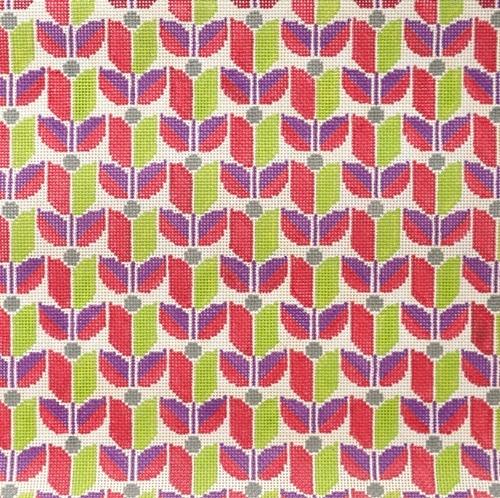 Tulip   Poppy Painted Canvas Cooper Oaks Design  - 1