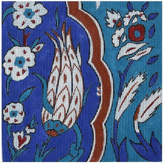 Tulip Porcelain Painted Canvas Unique New Zealand Design 
