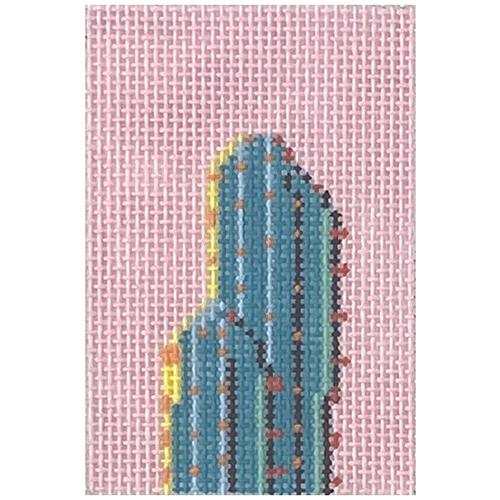 Turquoise Cactus Painted Canvas Colors of Praise  - 1