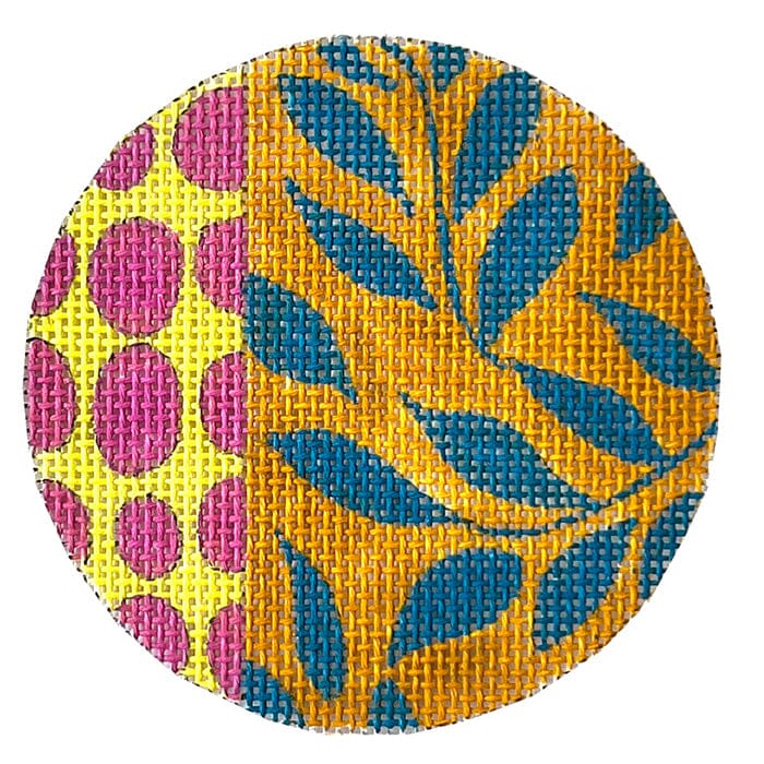Turquoise Leaves Painted Canvas Colors of Praise  - 1