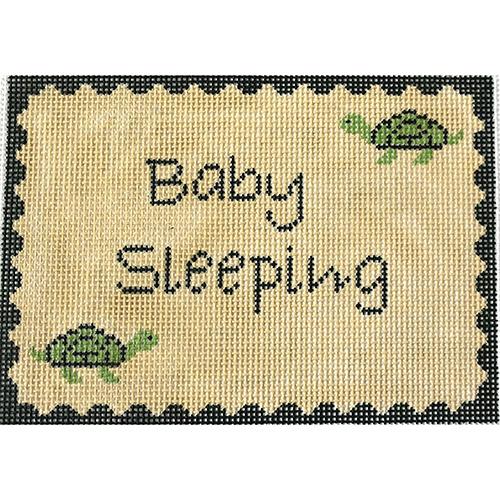 Turtle Baby Sleeping Painted Canvas J. Child Designs 