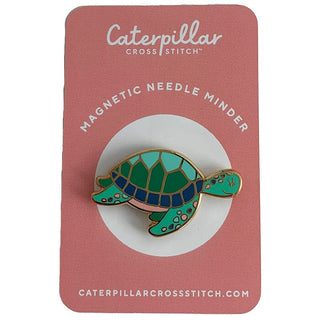 Turtle Enamel Needleminder Accessories Caterpillar Cross 
