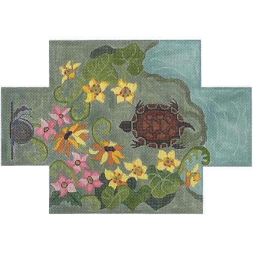 Turtle Pond Brick Cover Painted Canvas PLD Designs  - 1