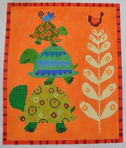 Turtle Tower Painted Canvas Birds of a Feather  - 1