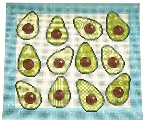 Twelve Avocados Painted Canvas Pippin  - 1