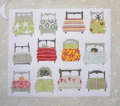 Twelve Beds Painted Canvas Pippin  - 1