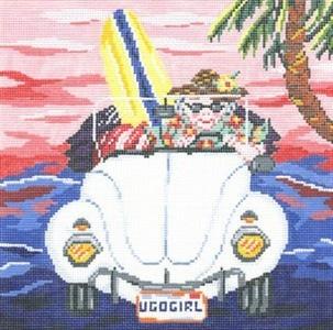 U Go Girl Painted Canvas Cooper Oaks Design  - 1