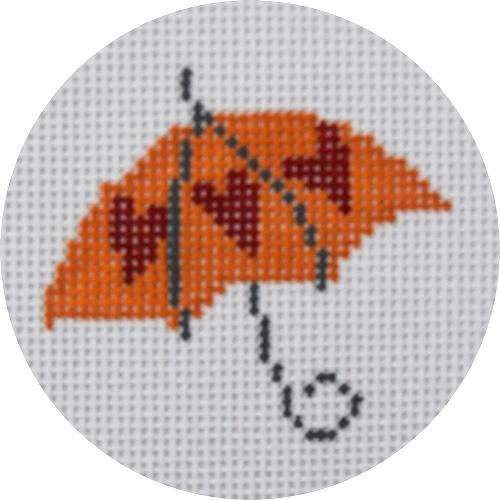 Umbrella Hearts Painted Canvas Pippin  - 1