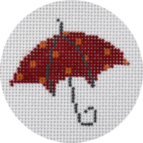 Umbrella Red Painted Canvas Pippin  - 1