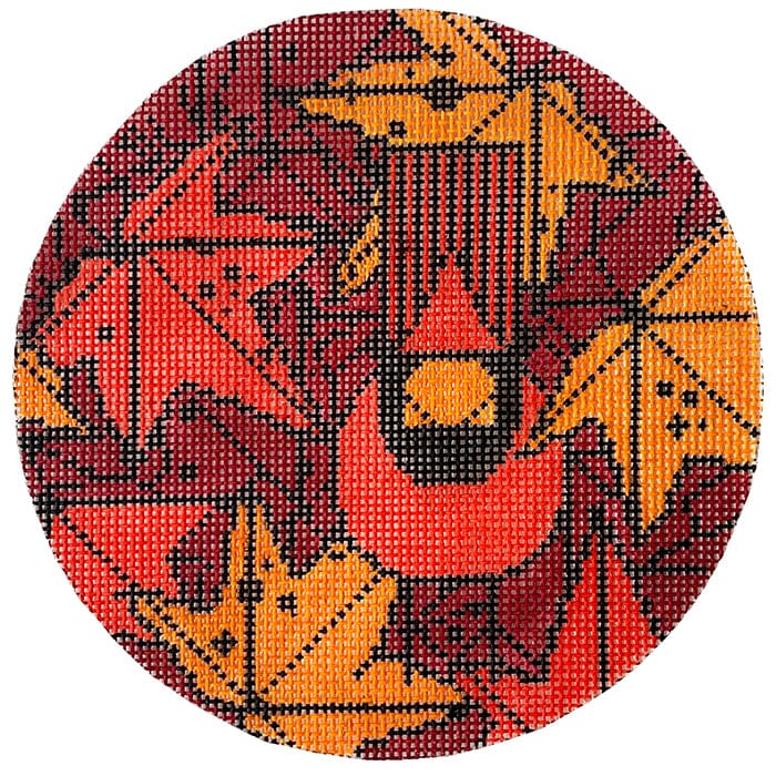 Under the Sweetgum Tree Ornament Painted Canvas Charley Harper  - 1