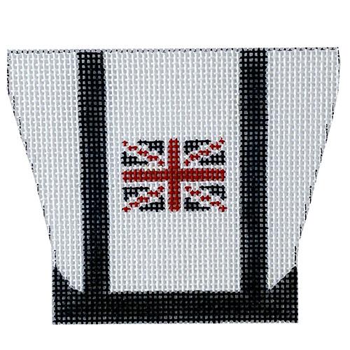 Union Jack Mini Tote Bag Painted Canvas Vallerie Needlepoint Gallery  - 1