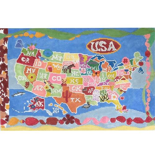 United States of Girls Painted Canvas Birds of a Feather 