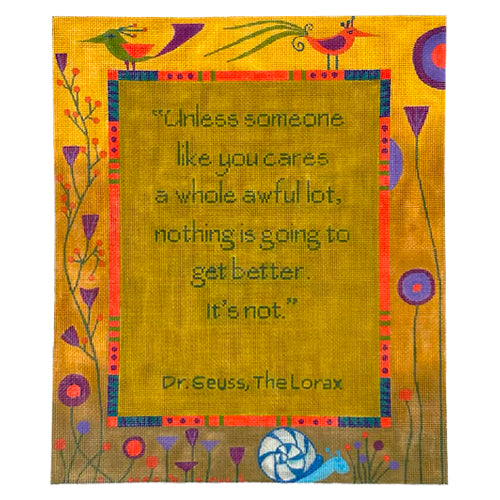 Unless Someone Like You Cares ... on 18 Painted Canvas Zecca 