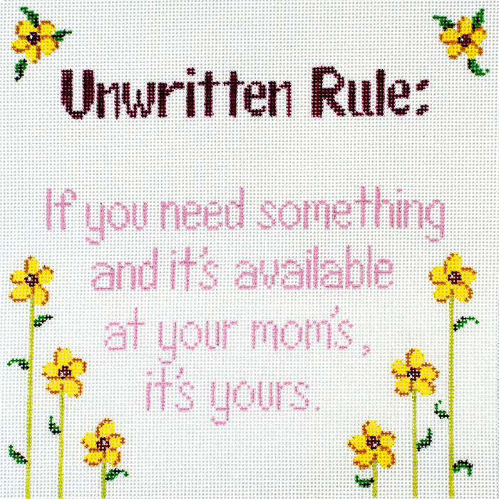 Unwritten Rule: If you need something Painted Canvas Patti Mann 