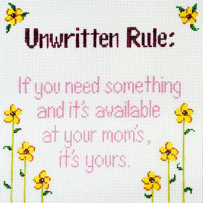 Unwritten Rule: If you need something Painted Canvas Patti Mann  - 1