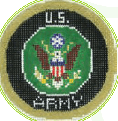 US Army Painted Canvas Lee's Needle Art Inc. 
