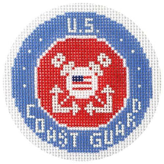 US COAST GUARD Painted Canvas Lee's Needle Art Inc. 
