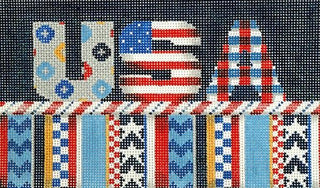 USA Sign Painted Canvas Associated Talents 
