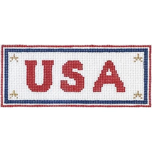 USA with Stitch Guide (PAM) Painted Canvas The Princess & Me  - 1